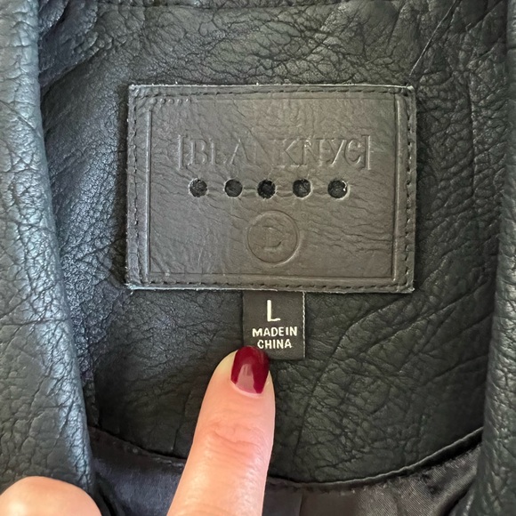 NWOT BlankNYC Moto Jacket - size L - Picture 2 of 3